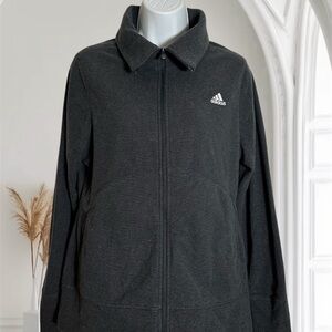 Adidas Golf Charcoal Full Zip-Up Jacket Size Large Winter Fall Outerwear Unisex